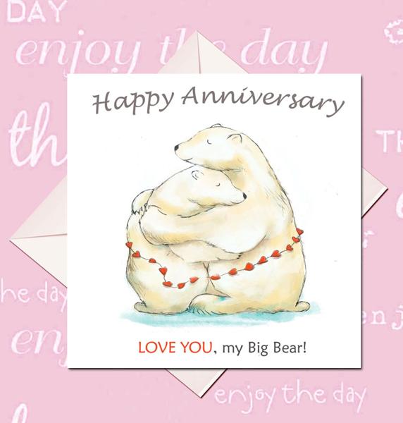 Polar Bear Birthday or Greeting card